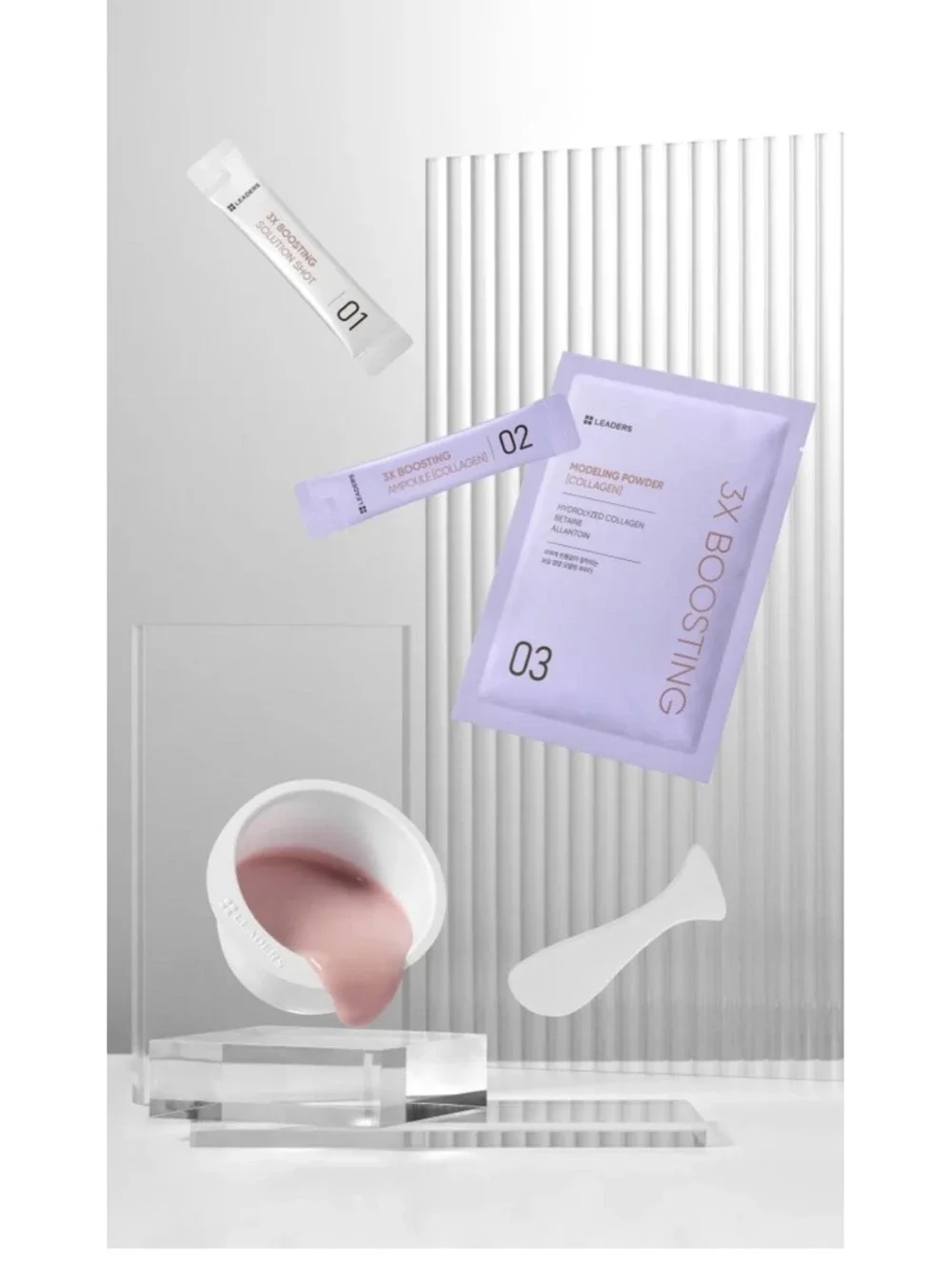 Leaders 3X Boosting Modeling Mask Collagen Skincare Set